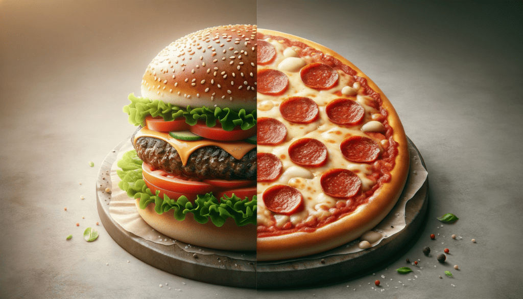 burger vs pizza