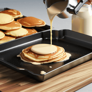 pouring-pancake-batter-onto-the-griddle