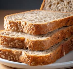 slices-of-whole-grain-bread-on-a-plate